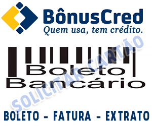 Saldo - Extrato - Boleto e Fatura Cartão BônusCred - www.bonuscred.com.br