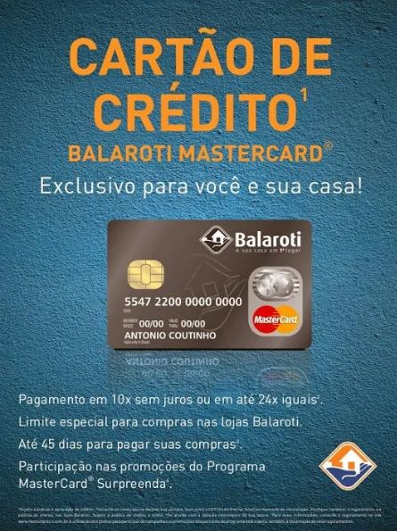 Solicitar Cartão de Crédito Balaroti