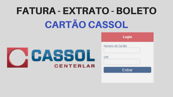 Fatura do Cartão Cassol - Consultar