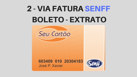 extrato fatura cartão senff