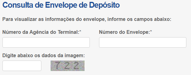 consulta depósito envelope bb