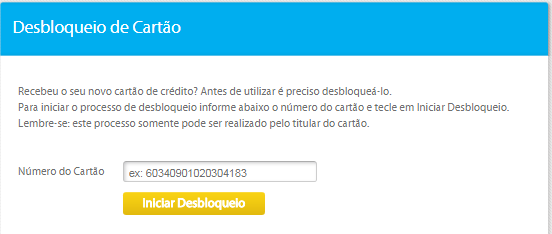 Desbloquear Cartão Senff