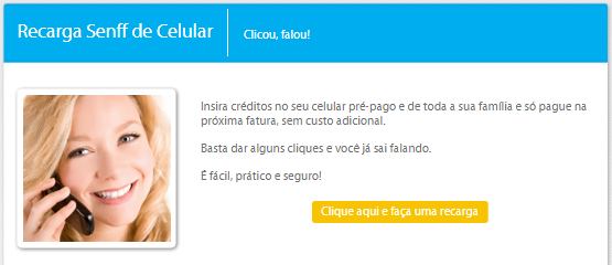 recarga celular com cartão senff