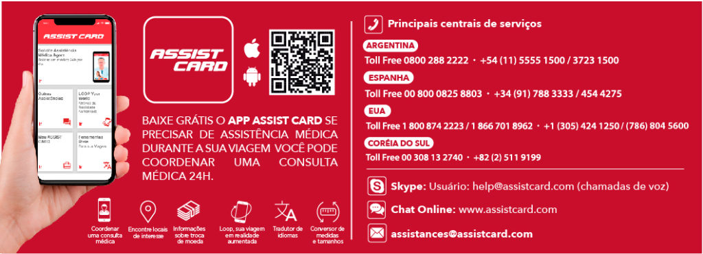 Telefones Assist Card no Mundo - Assist Card Phones Worldwide