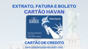 EXTRATO FATURA BOLETO CARTÃO HAVAN