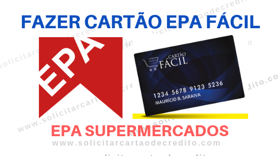 Fazer Cartão Fácil EPA Supermercados