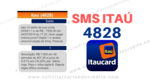 Cadastrar SMS Itaú – Conta e Cartão de Crédito