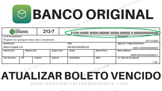 ATUALUZAR BOLETO VENCIDO ORIGINAL