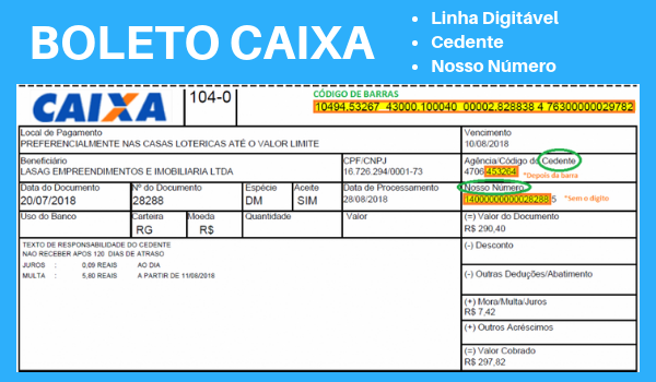 Atualizar Boleto Caixa - Imprimir 2ª Via - Linha Digitável