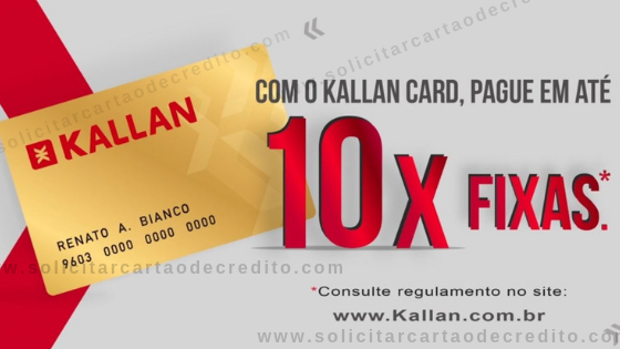 Cartão Kallan Card - Solicite o seu!