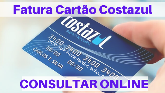 FATURA CARTÃO COSTAZUL