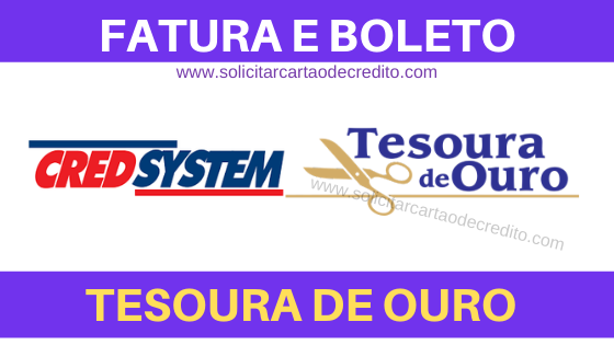 Boleto Tesoura de Ouro - 2ª Via da Fatura e Extrato do Cartão