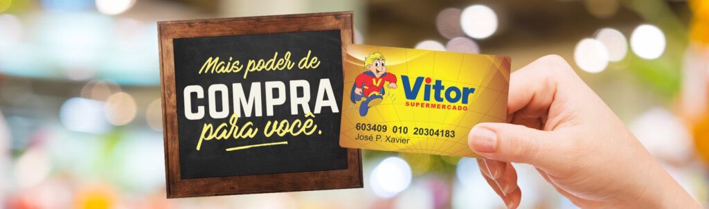 como solicitar o cartão vitor supermercados