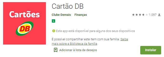 APLICATIVO CARTÃO DB BAIXAR