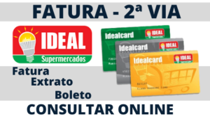 Fatura IdealCard Supermercados – Extrato, Boleto e 2ª Via