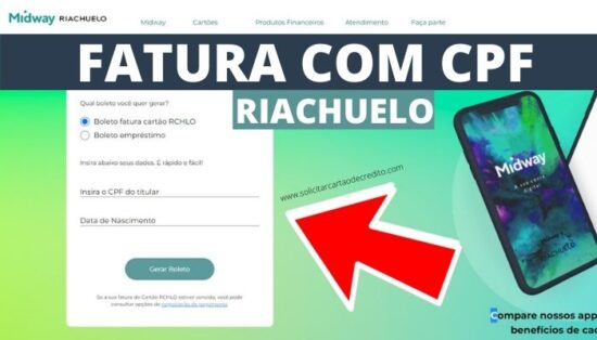 fatura riachuelo com cpf