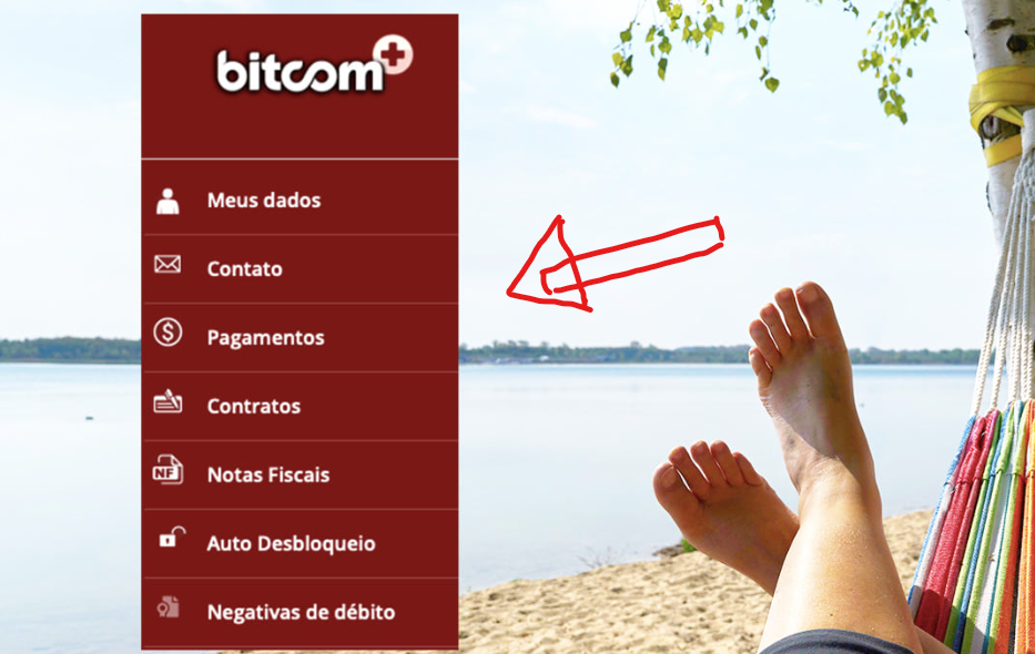 painel do cliente bitcom boleto