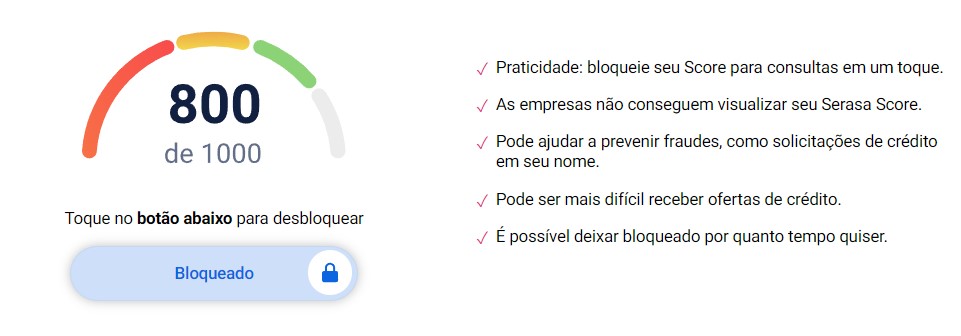 Como Bloquear o SCORE e desativar consultas