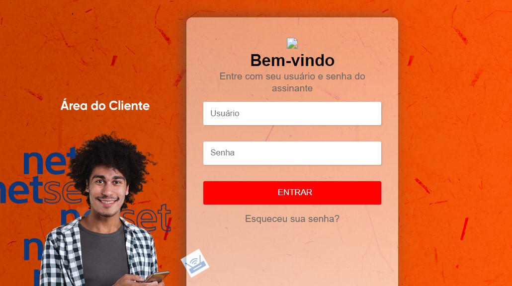 area do cliente netset