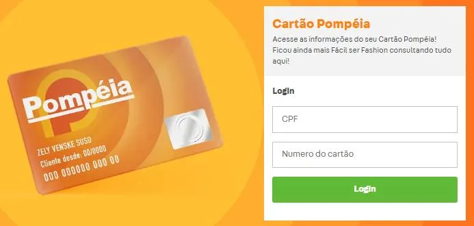 Fatura e Extrato Cartão Pompéia - Boleto atualizado 3 fatura e extrato cartão pompéia