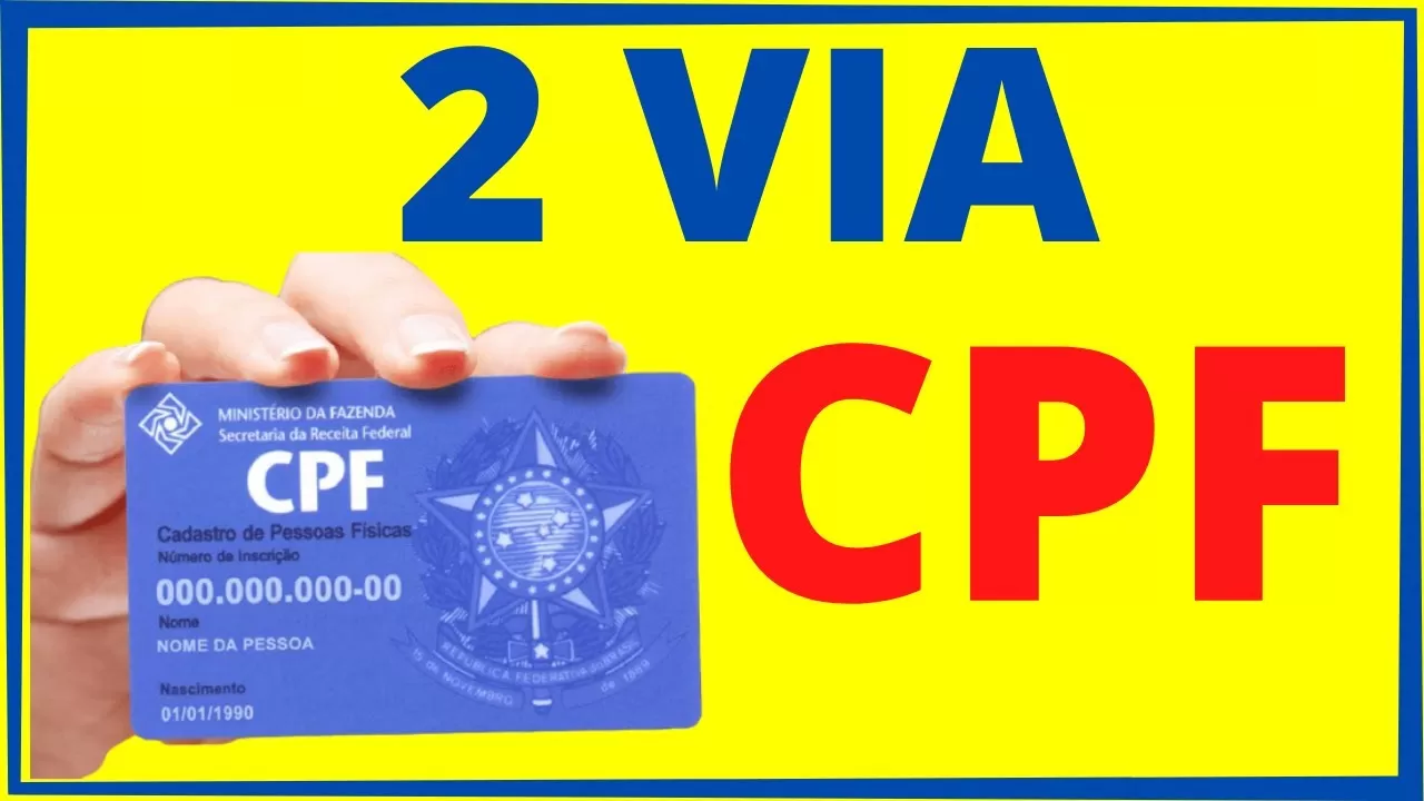 Segunda via CPF SP 3 Segunda via CPF SP